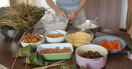 Sticker - Homemade rice dumpling for Chinese dragon boat festival