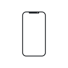 Aufkleber - Smartphone icon on white background vector illustration. Flat Icon Mobile Phone, Handphone
