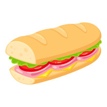Sub Sandwich Illustration
