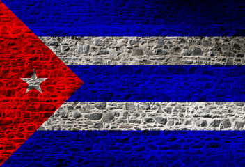 National flag colored depicted in paint on a man's face close-up, isolated on a white background