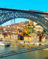 Wall Mural - Porto oldtown, Dom Luis Bridge