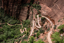 Hiking Up Angel's Landing At Zion National Park