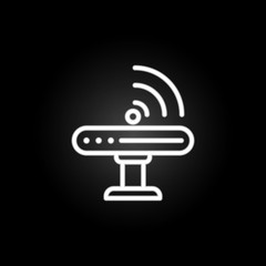 wifi device, router neon icon. Elements of technology set. Simple icon for websites, web design, mobile app, info graphics