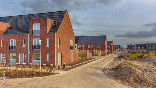 Cuadros en Lienzo Newly built houses in modern street