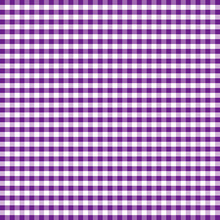 Gingham Check Seamless Pattern In Lavender And White, EPS8 File Includes Pattern Swatch That Will Seamlessly Fill Any Shape, For Arts, Crafts, Fabrics, Tablecloths, Decorating, Scrapbooks. 
