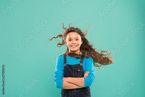 Girl Active Kid With Long Gorgeous Hair Extra Fresh Dry Shampoo
