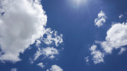 blue sky background with white clouds