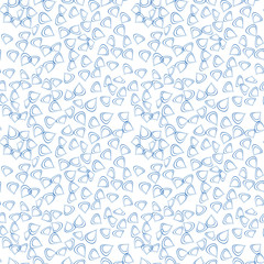 Fototapete - Simple circle shapes background. Vector geometric abstract seamless pattern.