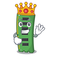 King RAM memory card above cartoon table