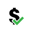 © haris - Correct dollar icon graphic design template illustration