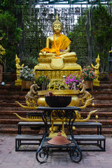 buddha statue in thai temple in thailand