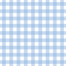 Checkered Blue Tablecloth Background Pattern