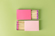 © Pixel-Shot - Boxes with matches on color background