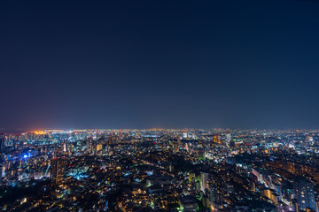 Tokyo city at twilight, Japan