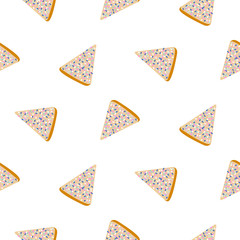 Australian fairy bread seamless vector pattern.