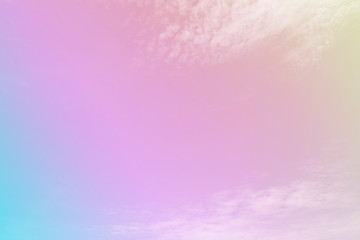 Wall Mural - Clouds sky with gradient pastel color use for abstract background.