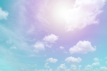 Wall Mural - Clouds sky with gradient pastel color use for abstract background.