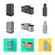 © pandavector - Vector illustration of construction and building icon. Collection of construction and estate vector icon for stock.
