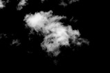 Fototapeta Łazienka - White cloud, Fluffy texture , Abstract, isolated on black background