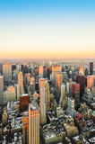 Fototapeta Miasta - Upper Manhattan in New York, United States.