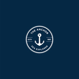 Fototapeta Big Ben - marine retro emblems logo with anchor, anchor logo - vector