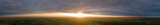 Fototapeta Natura - Arial Motion clouds sunset field
