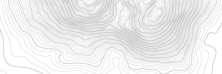 Wall Mural - The stylized height of the topographic contour in lines and contours. The concept of a conditional geography scheme and the terrain path. Vector illustration.