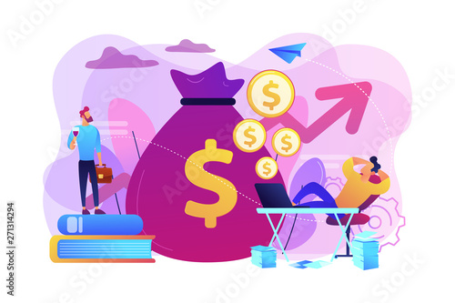 Fotografía Stock market investing, online monetization