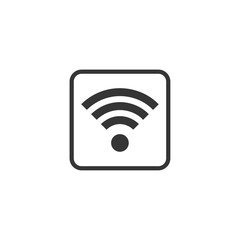 Aufkleber - Wifi icon vector. Wifi signal sign modern web icon. wireless logo design inspiration
