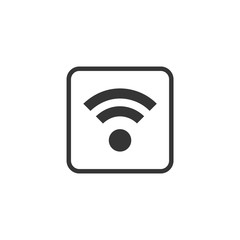 Fototapete - Wifi icon vector. Wifi signal sign modern web icon. wireless logo design inspiration