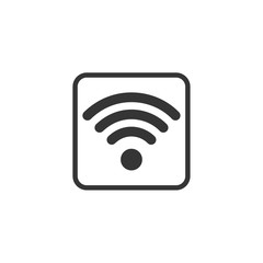 Aufkleber - Wifi icon vector. Wifi signal sign modern web icon. wireless logo design inspiration