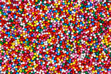 Colorful Bright Background, Multi-colored Balls. Sweet Nice Background Candy.