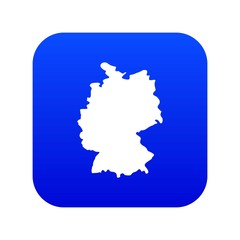 Sticker - Map of Germany icon digital blue for any design isolated on white vector illustration