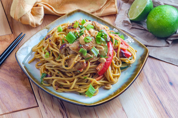 Thai Peanut Butter Lo Mein