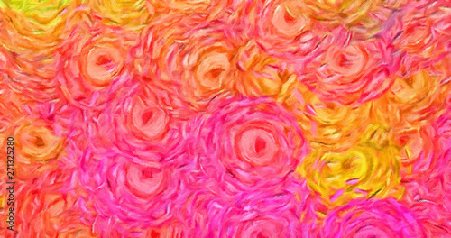 Abstract texture background. Digital design painting impressionism artwork. H...