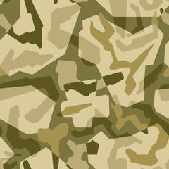 Sticker - Vector seamless pattern. Abstract modern geometric camouflage for cloth, cars vehicles and weapons.