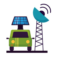 Poster - car transport antenna solar panel