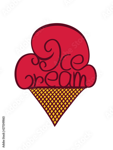 Erdbeer Eis Clipart Waffel Text Logo Ice Cream Eiscreme Lecker Liebe Waffel Sommer Essen Hunger Kugel Schlecken Naschen Comic Cartoon Design Buy This Stock Illustration And Explore Similar Illustrations At Adobe