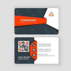 Poster - Two sided presentation of professional business or visiting card design.