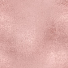 Rose Gold Foil Seamless Pattern, Pink Rough Background, Vintage Texture