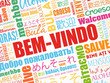 © dizain - Bem-Vindo (Welcome in Portuguese) word cloud in different languages