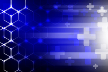 Wall Mural - health abstract background, the graph and signal on blue abstract background