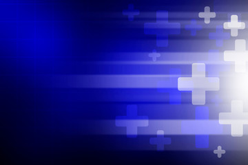 health abstract background, the graph and signal on blue abstract background