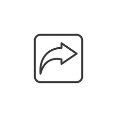 Poster - Share icon vector. sharing symbol for web site Computer and mobile vector.