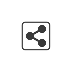 Poster - Share icon vector. sharing symbol for web site Computer and mobile vector.