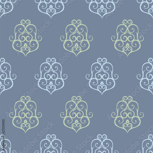 Seamless vector background. Color swirls pattern