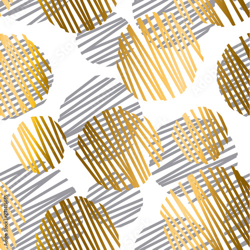 Gold and gray geometric lux...