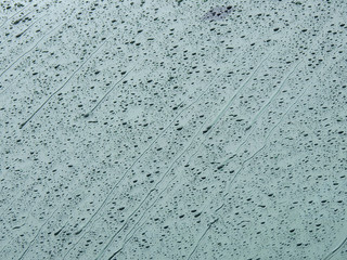 Poster - rain drop on windscreen of car