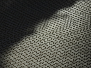 Canvas Print - stone block on street floor with shadow texture