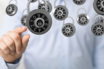 security data code digital in hand